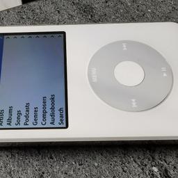 Ipod classic video a1136 80 GB in good condition for age, fully working with a good battery and restored to factory settings.
Collection or can post signed for, £5 postage paypal or bank transfer.