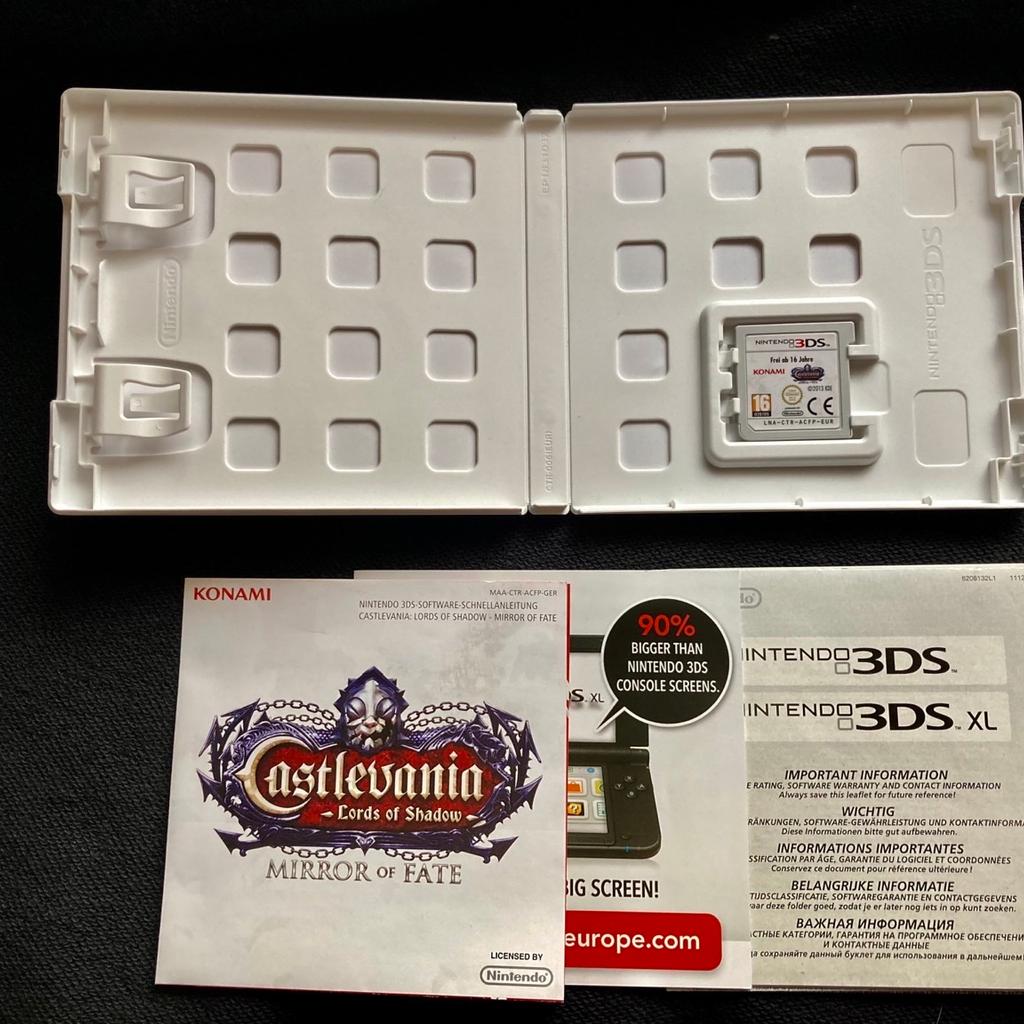 Nintendo Ds 2Ds 3Ds Castlevania im top Zustand mit Hülle und Anleitungen !

Abholung oder Versicherter Versand 7.-
Privatverkauf aus meiner Sammlung - keine Rücknahme - Garantie oder Umtausch !!