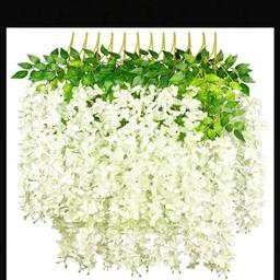 24pcs Artificial Wisteria Hanging Flowers, Fake Flower Garland Artificial Wisteria Vines Rattan Silk Flower String Wedding Party Wall Decorations, Aesthetic Room Decor, Home Decor

These are brand new and unused can be used for flower walls interior or exterior amazing for hanging from ceiling or anywhere else they look fantastic and create a great effect 

Collection from Chelmsford or Witham 

Local delivery can be arranged and postage also
