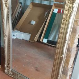 small champagne Louis mirror size 60cm x 90cm excellent condition delivery available or welcome to collect