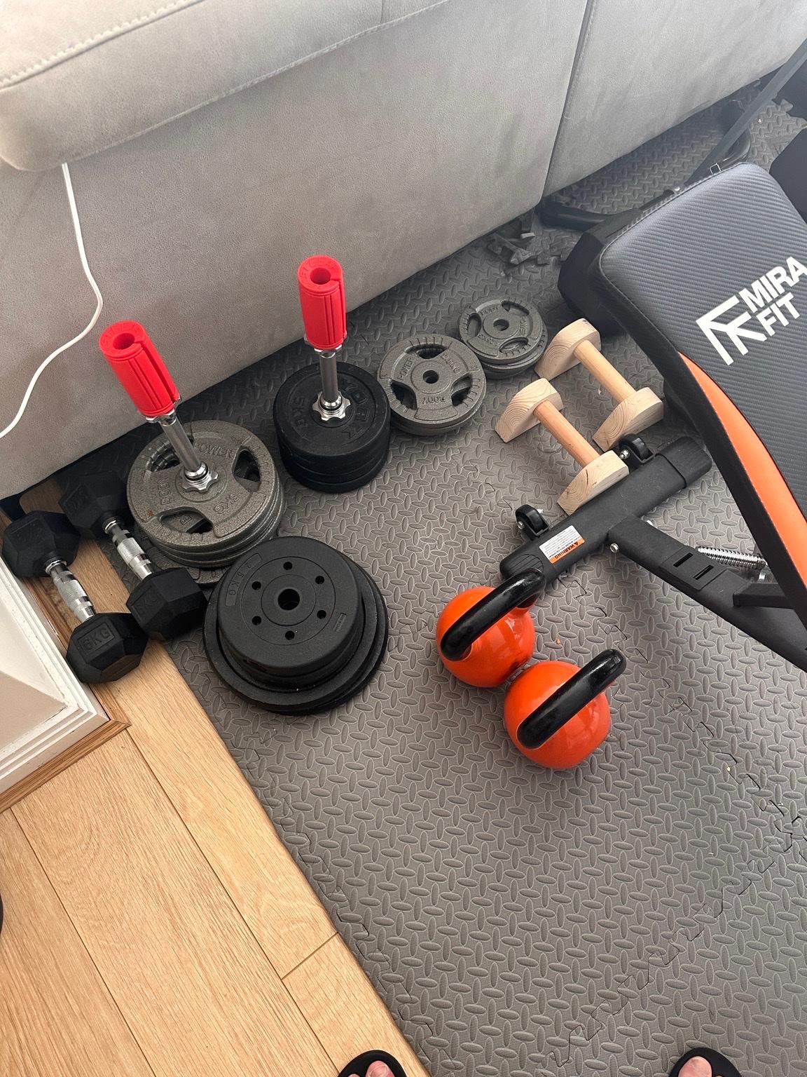 Mirafit dumbbell online set