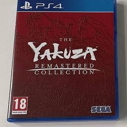 Yakuza remastered collection Ps4. Only used once. Item is in pristine condition. £20 ono