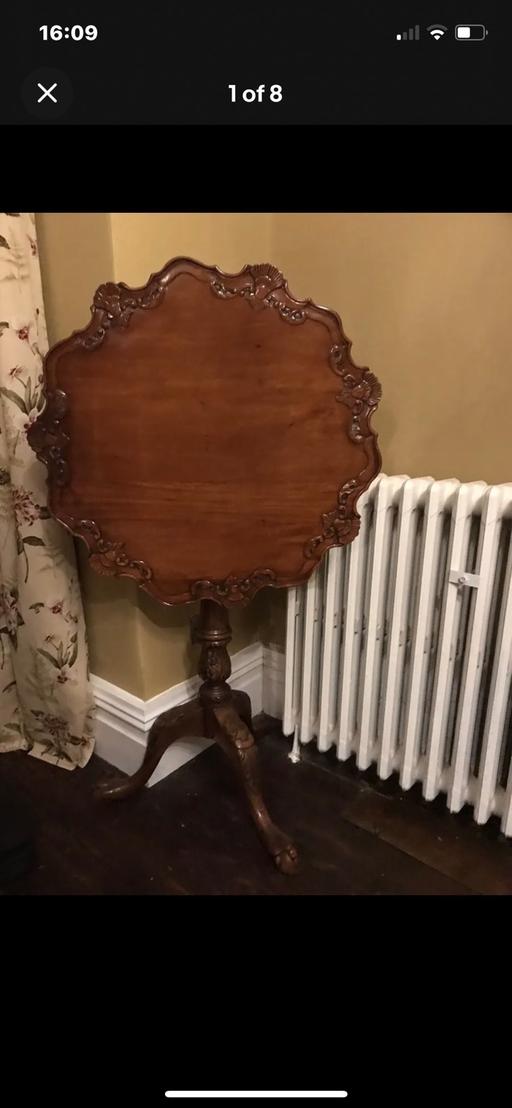 Buy & Sell Warrington Winwick Quay - Warrington - Photos for Mahogany carved tilt top table