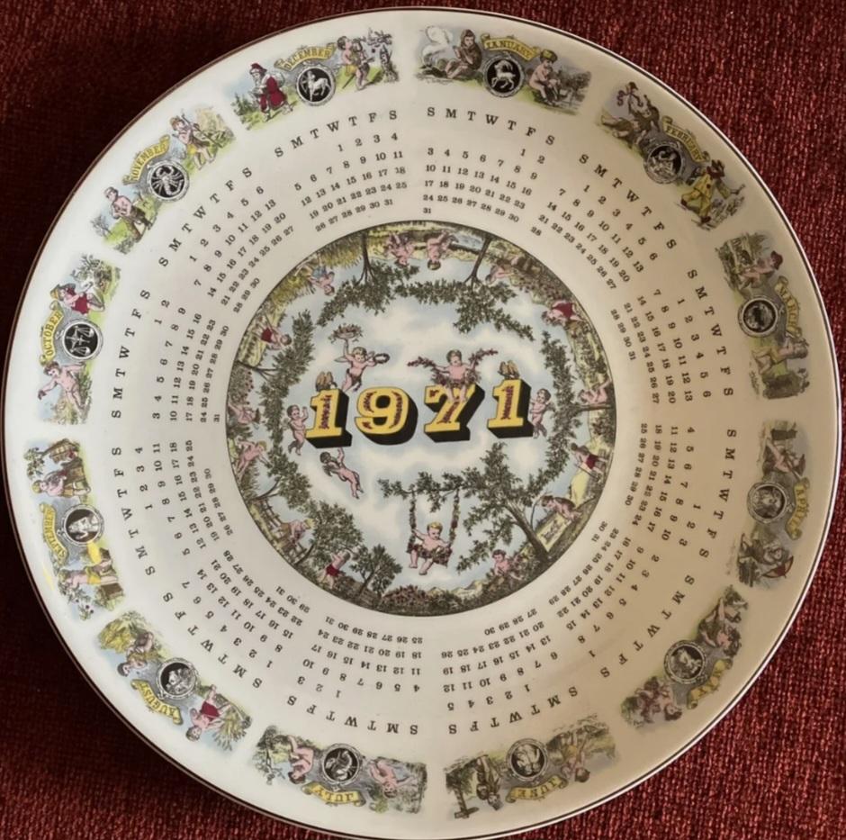wedgwood 1971 calendar plate in WA9 Helens for £4.00 for sale Shpock