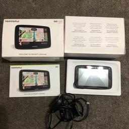 Hardly used Tomtom satellite navigation with latest map update through Tomtom my drive connect. Updated using tomtom my drive connect . Has voice control and command. Still in the box. Capable of interactive response while in use. Still like new. Buyer to collect or make arrangements for delivery.
