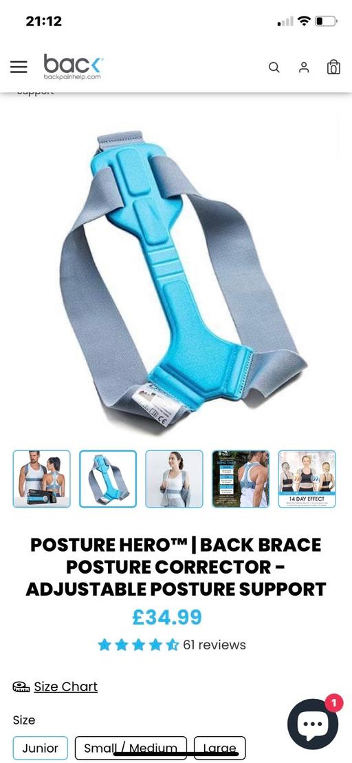 Buy & Sell East London Lower Clapton - East London - Photos for Posture Hero back brace posture corrector