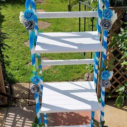 Selling our wedding ladders that we used as our remembrance ladders comes complete with decorations but can easily be changed
