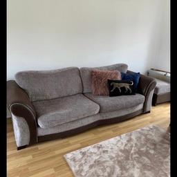 Quick sale due to house sale

3 piece couch 
3 seater, 1 armchair & matching puff