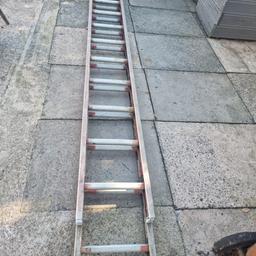 double extendable aluminium ladder selling as no longer use collection only
