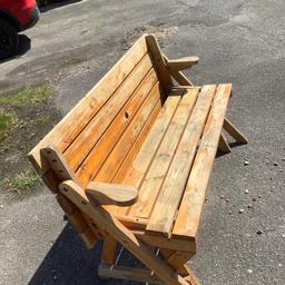 Bench That Turns Into Picnic Table Payment on collection from Pitsea