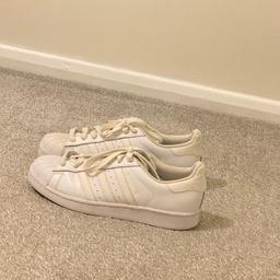 Adidas superstars in white, never really worn them since having them as they were too big for me.