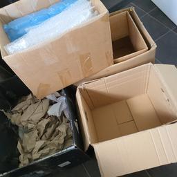 sturdy boxes and a box of bubble wrap and packing paper
pick up M45 Whitefield