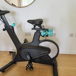 new Apex exercise bike. barely used. ordered within 6months. excellent condition. orginal price 699£