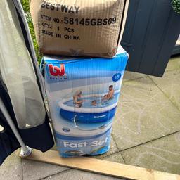Bestway pool and pump was bought brand new

Used once been stored in the shed having a clear out

Was fully working when it was set up last

Collection from bury