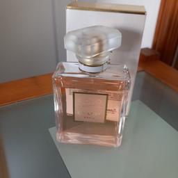 A Genuine bottle of Coco Madomeselle by Chanel, opened in March only tiny bit gone. my husband bought this for me, so I don't have the receipt. He gets it from boots for me. very strong only a little needed. BARGAIN. No Offers