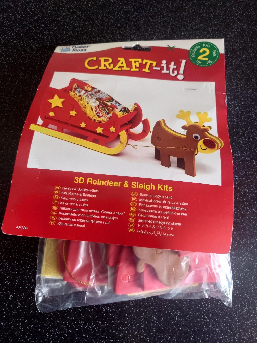 2 pack 3D reindeer & sleigh kits in LE11 Charnwood für 2,00 £ zum ...