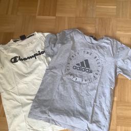Adidas Shirt und Champion Shirt Größe S, Gebrauchsspuren vorhanden. Einzeln 5 Euro, zusammen 8 Euro, gegen Abholung, Versandkosten kommen immer on top