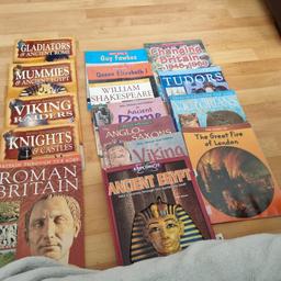 Range of children history books some hardly used sone purchased frim library been usedcollect Abbeywood £10 lot