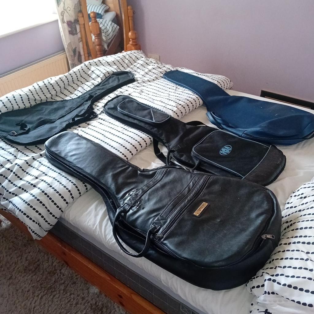 4 guitar bags collect no offers price is each