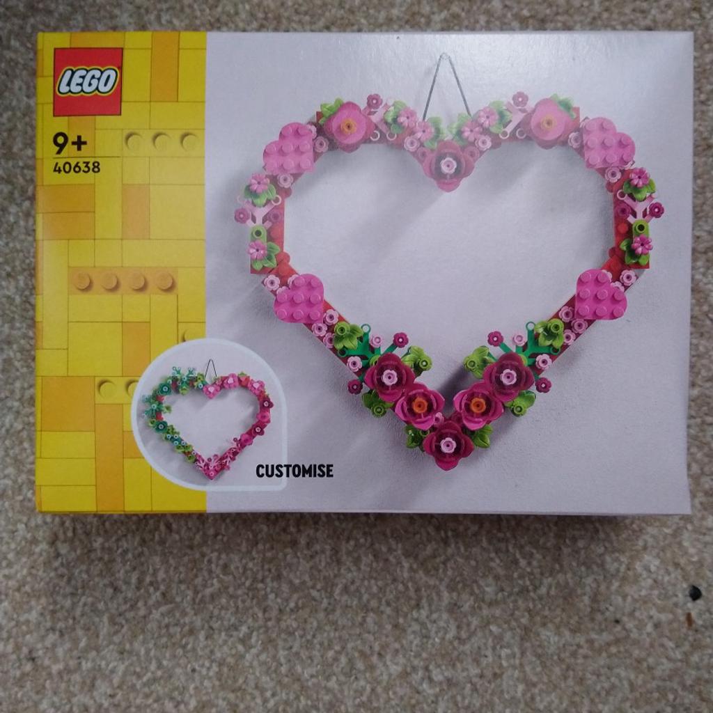 Lego Heart 40638.
Brand new never opened.
Factory sealed.
Sold as seen, collection only.
Please check out my other listings too as I have lots of other items for sale.
Collection from B68