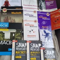 range of GCSE books no longer needed brought this year daughter doesn't need now sell as bundle or individual or open offers