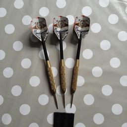 Darts with Winmau Budweiser flight's, very good condition, Collection Only No Delivery