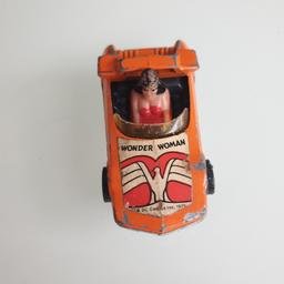 Vintage Corgi Wonder Woman car in played with condition.