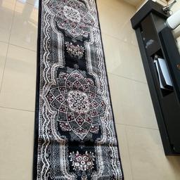 Brand new luxuries isfahan turkish long runner black size 300x80cm 
Collection le5