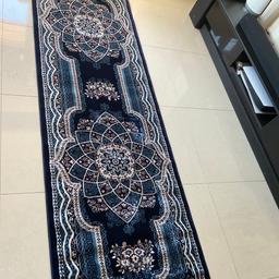 Brand new luxuries isfahan turkish long runner Navy size 300x80cm 
Collection le5