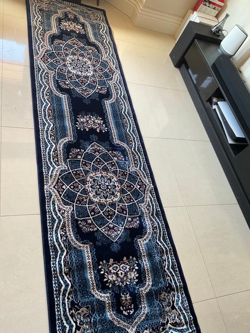 Buy & Sell Leicestershire Leicester - Photos for New turkish long runner Navy size 300x80cm