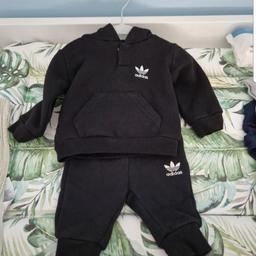 worn 4 times
black Adidas Tracksuits
0 to 3 months

2 available as have twin boys. price listed per item.