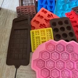 Selection of moulds I have used for wax melts 
At least 15, (i have a few more to add) 
Collection WS8, Brownhills area