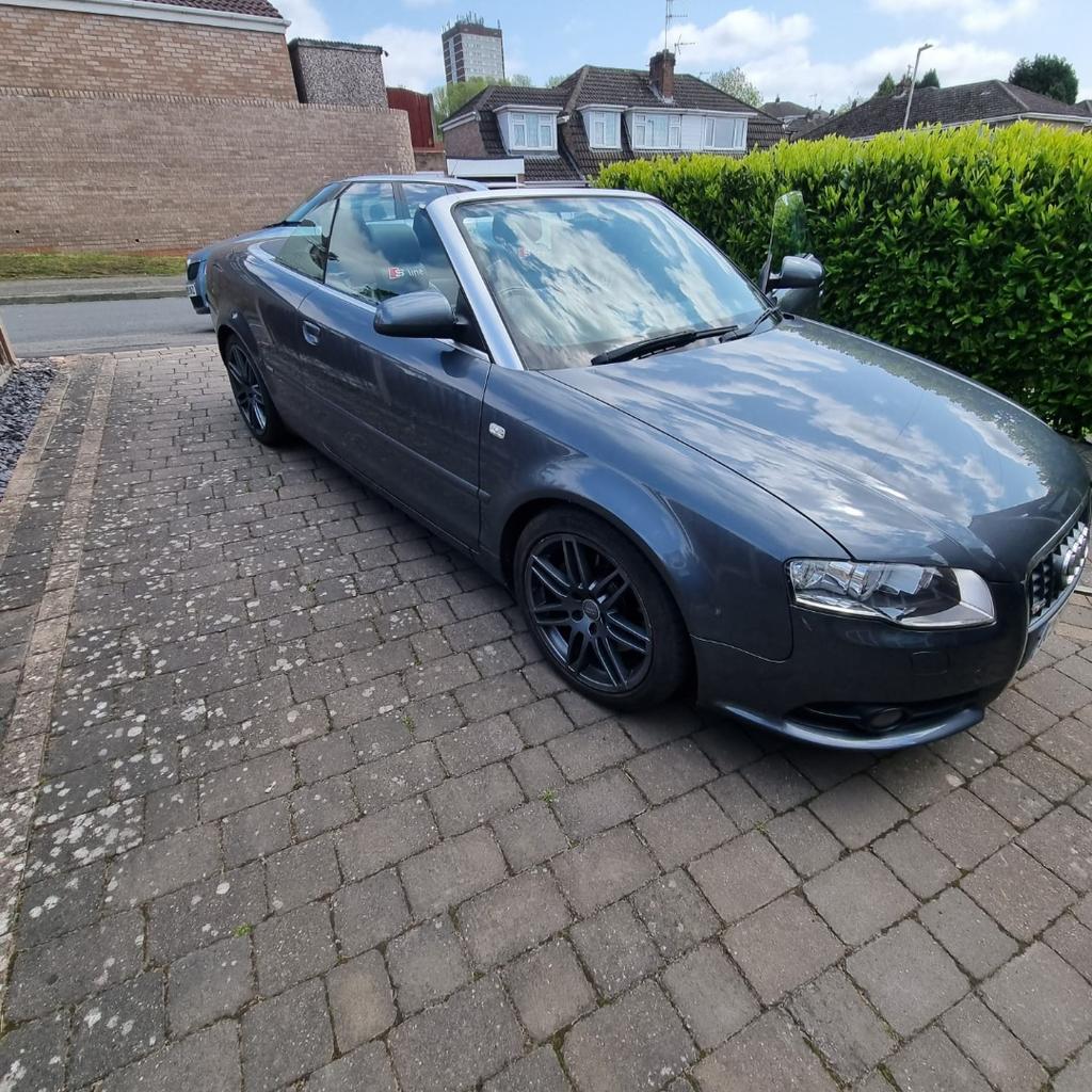 Audi A4 S line Special Edition SE TFSI 2008

Much beloved car for sale, quick sale required, sold as seen £3,500.  Can't afford repair due to cost of living crisis. Injector 2 fault, quoted new part/labour £500.00.

Seen similar for sale without fault £4k

Gun metal grey with matching colour alloys

Nice body work, well loved and looked after (if you add a private reg, nobody would guess age, received many compliments and admirers).

Manual/2 ltr petrol

Mileage 125846 only 2 owners

Heated leather/lumbar support/height adjustable seats

6 gear

Front wheel drive

Bose system/6 cd changer

2 keys

Adjustable steering colum/wheel

Leather steering wheel/mounted controls

Armrest

Cup holder

MOT expired May 24, full service up to 2022