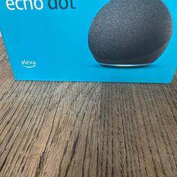 Amazon echo dot 4th generation.
Used a handful of times selling as just got the apple homepod so no room for this. I have the box instructions and charger plug with it.
COLLECTION ONLY! 