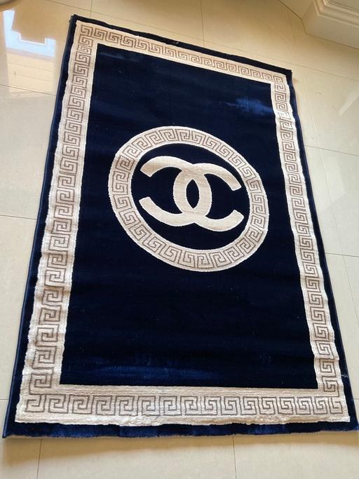 Buy & Sell Leicestershire Leicester - Photos for Used luxury channel rugs Navy size 180x120cm