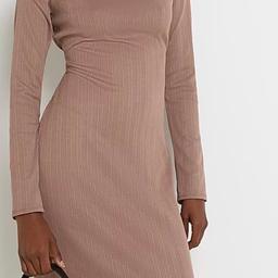 Brand new with tag river island beige ribbed dress size 14