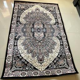 Brand new beautiful luxury isfahan turkish rugs black size 180x120cm 
collection Le5