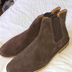 Selected Homme dark brown suede chelsea boots BNWB. SUPERB. Uk 12. See photos for condition size flaws materials etc. I can offer try before you buy option if you are local but if viewing on an auction site viewing STRICTLY prior to end of auction.  If you bid and win it's yours. Cash on collection or post at extra cost which is £4.55 Royal Mail 2nd class. I can offer free local delivery within five miles of my postcode which is LS104NF. Listed on five other sites so it may end abruptly. Don't be disappointed. Any questions please ask and I will answer asap.
Please check out my other items. I have hundreds of items for sale including bikes, men's, womens, and children's clothes. Trainers of all brands. Boots of all brands. Sandals of all brands. 
There are over 50 bikes available and I sell on multiple sites so search bikes in Middleton west Yorkshire.