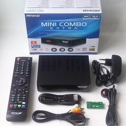 Amiko Mini combo extra
With remote HDMI and power adapter
Top of range satellite receiver and decoder
Sell for £80 on ebay
This is not a cheap android TV box

Collection only please
DVB-S2 Satellite & DVB-T2/C Terrestrial / Combo Receiver
One Conax Embedded card reader
H.265 / HEVC Codec support
5000 channels (TV and Radio) programmable
External IR Sensor (Included in the package)
Two High Speed USB 2.0 Connection
Ethernet Connection & USB WiFi Support (Ralink RT5370 chip only)
RSS Reader & Weather Forecast Functions
