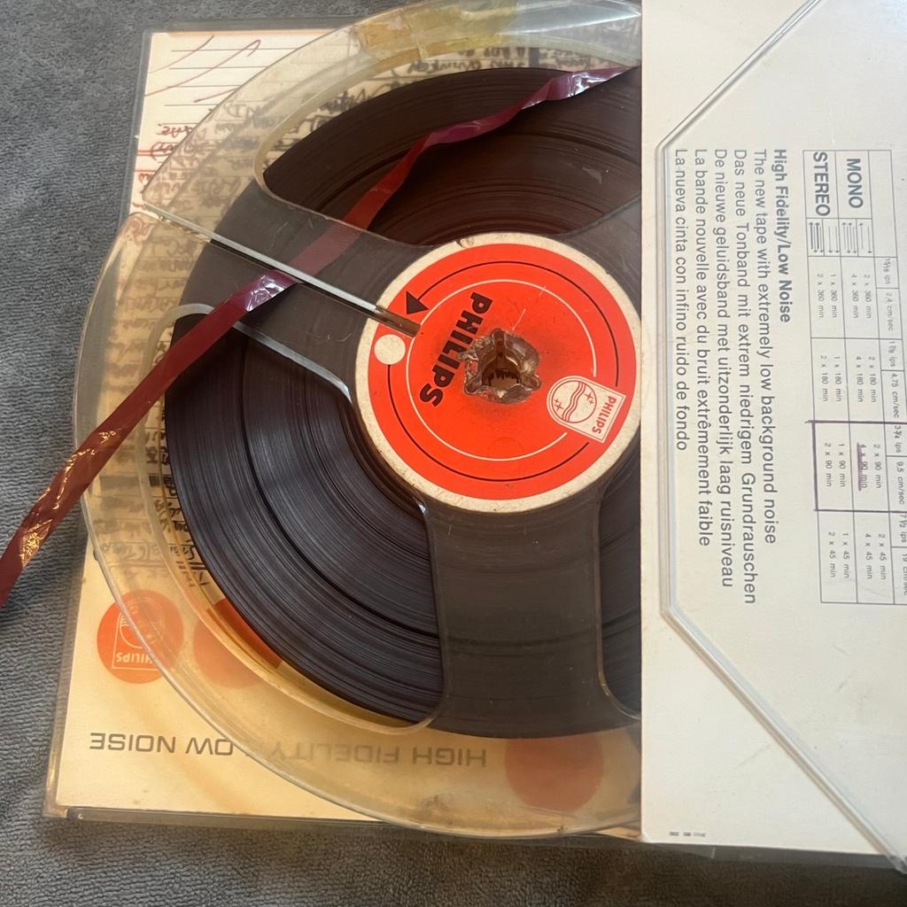 (2) Philips LP13 Magnetic Reel to Reel Tapes , High Fidelity Low Noise I have music on from the 60’s70’s etc which of course you can tape over
Price is each , I would sell both for £18 . If you want both then please offer £18 and put in notes