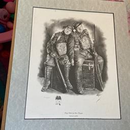 Stan Laurel and Oliver Hardy in George Marshall and Raymond Careys Pack Up Your Troubles (1932)
Sketch print with signature
Never got round to framing so just has the mount frame just needs glass frame
Been in cupboard so no sunlight damage it’s still new

Collection only Ln122rt
See pictures for measurements