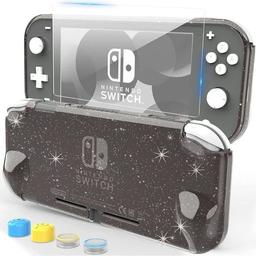HeysTop
Protective TPU Cover/Case
for Nintendo Switch Lite
Grey Glitter

This is Brand New item, never used, boxed.

What's included:
1 x lite TPU case
1 x tempered glass screen protector
4 x thumb stick caps.