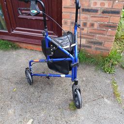 Able 2  3 wheeled mobility walking aid with brakes and bag folds flat for transport and storage very lightweight in good used condition just £15 NO OFFERS DARWEN BB3 0DU ALSO 4 WHEELED WALKER AVAILABLE AT £20