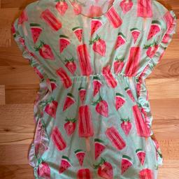 Like new wore twice. Beach cover up/ kaftan. Size is 11-12 but would fit 9-10 as small fit