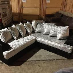 FERGUSON CORNER SOFA IN CRUSHED VELVET
BLACK CRUSHED VELVET FRAME WITH ALL SILVER CRUSHED
VELVET CUSHIONS

202CMS X 202CMS

DELIVERY  
£600.00

B&W BEDS

1-2 Parkgate court 
The gateway industrial estate 
Parkgate 
Rotherham 
S62 6JL 

01709 208200 

Website - bwbeds.co.uk 

Free delivery to anywhere in South Yorkshire Chesterfield and Worksop 

Same day delivery available on stock items when ordered before 1pm (excludes sundays )

Shop opening hours 
Monday - Friday 10-6
Saturdays 10-5
Sundays 11-3