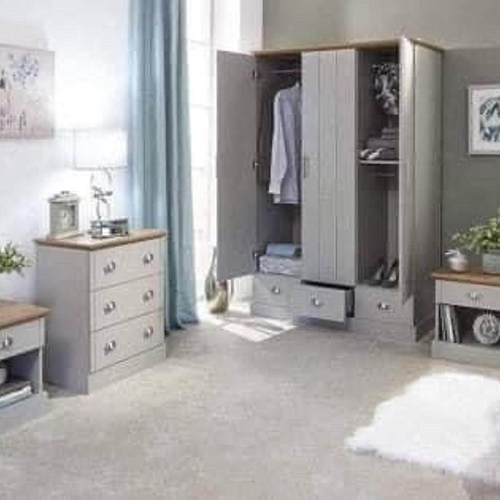 Kendal 3 Door wardrobe set in grey in S62 Parkgate für 450,00 £ zum
