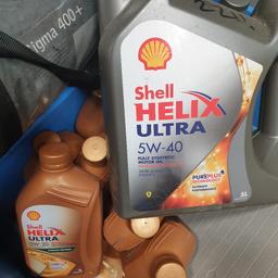 Make me a sensible offer.
Various grades and sizes of Shell HELIX oil. All brand new. Will not split. Selling as a job lot.
Available:
×19 - 1ltr Shell HELIX Ultra 0W-40 oil
x8 - 1ltr Shell ULTRA 5W-40 oil
and
x2 - 5ltr Shell ULTRA 5W-40 oil.
All seals intact.