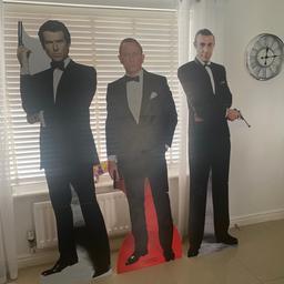 6ft cardboard cut outs
James Bonds 
All 3 for £55