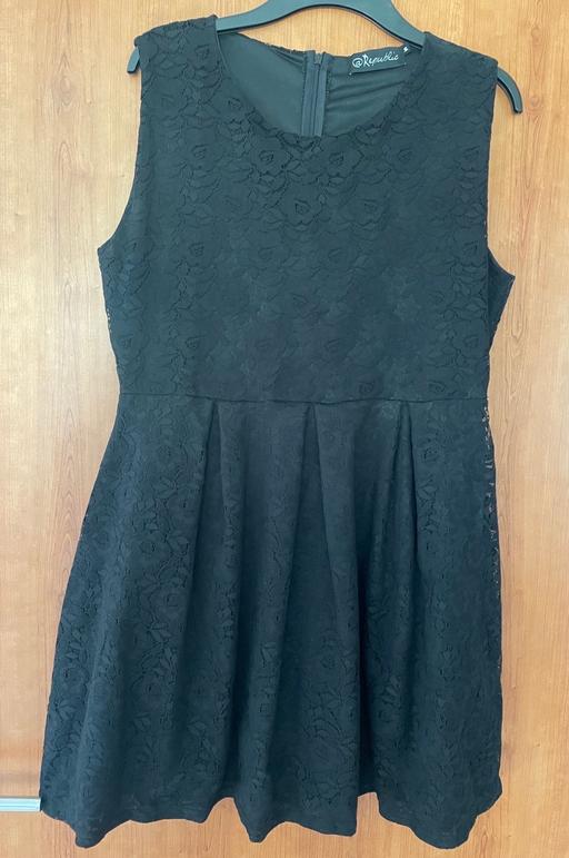 Buy & Sell Essex Thurrock - Essex - Photos for Republic Black Rose Lace Dress - Size 16