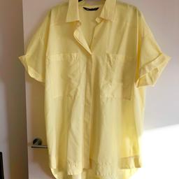 Beautiful Zara shirt/dress 
New without tags 
Size M but will fit any size up to 16 Uk 
Loose Style 
Gorgeous yellow colour 
Sold out in store 
Sensible offers welcome